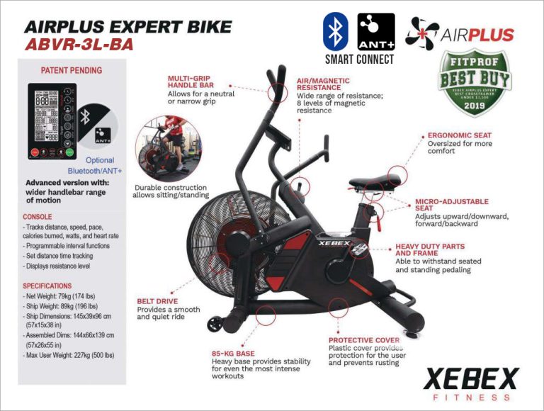 XEBEX AIRPLUS EXPERT BIKE 3.0 SMART CONNECT XEBEX FITNESS