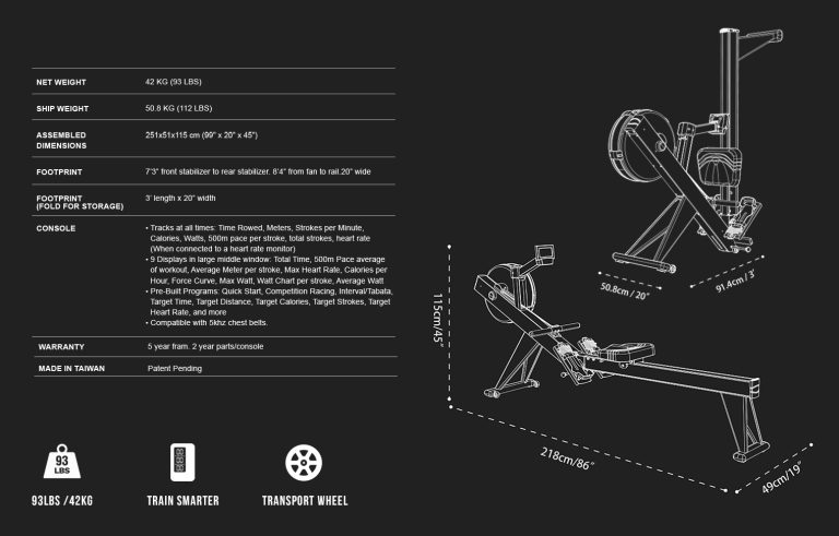XEBEX AIR ROWER 2.0 - XEBEX FITNESS